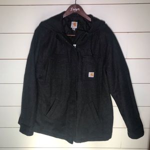 Carhartt Women’s Gray Wool Hooded Coat